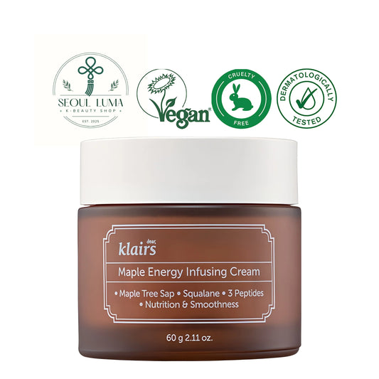 Klairs Maple Energy Infusing Cream with Sugar Maple Sap and 3 Peptide Complex for anti-aging and deep hydration