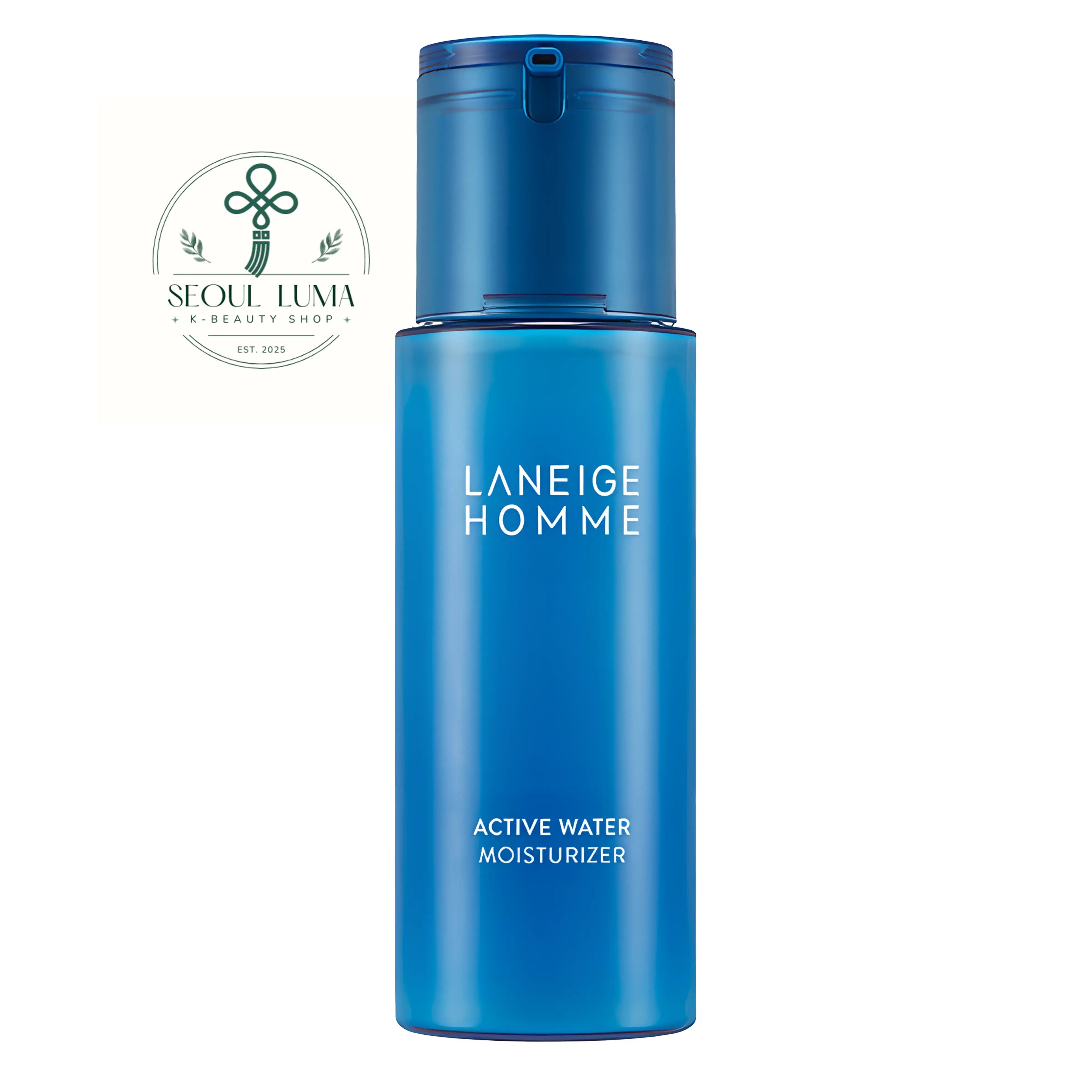 LANEIGE Active Water Moisturizer For Men - lightweight gel moisturizer with zinc, deep seawater minerals, and Anti-Dryness technology for men's dehydrated, tired skin