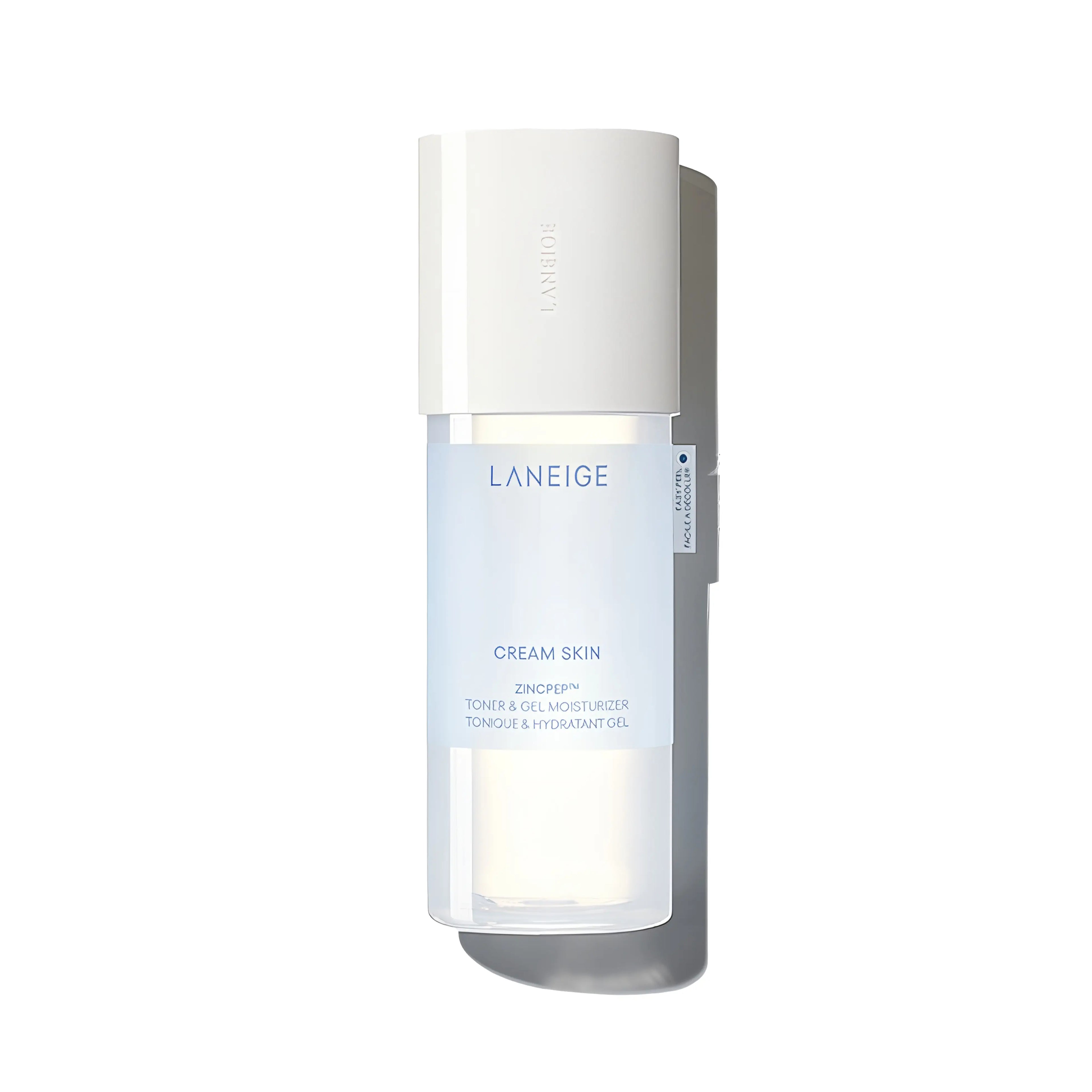 LANEIGE Cream Skin Zincpep™ Toner & Gel Moisturizer 170ml, hybrid toner-moisturizer with Zinc, Niacinamide, and Ceramides to hydrate, soothe, and control oil for 12-hour balanced skin texture.
