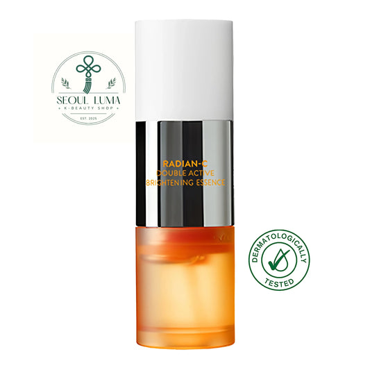 LANEIGE RADIAN-C Double Active Brightening Essence - dual-chamber essence with vitamin C and collagen complex for tired, dull, yellow-toned skin