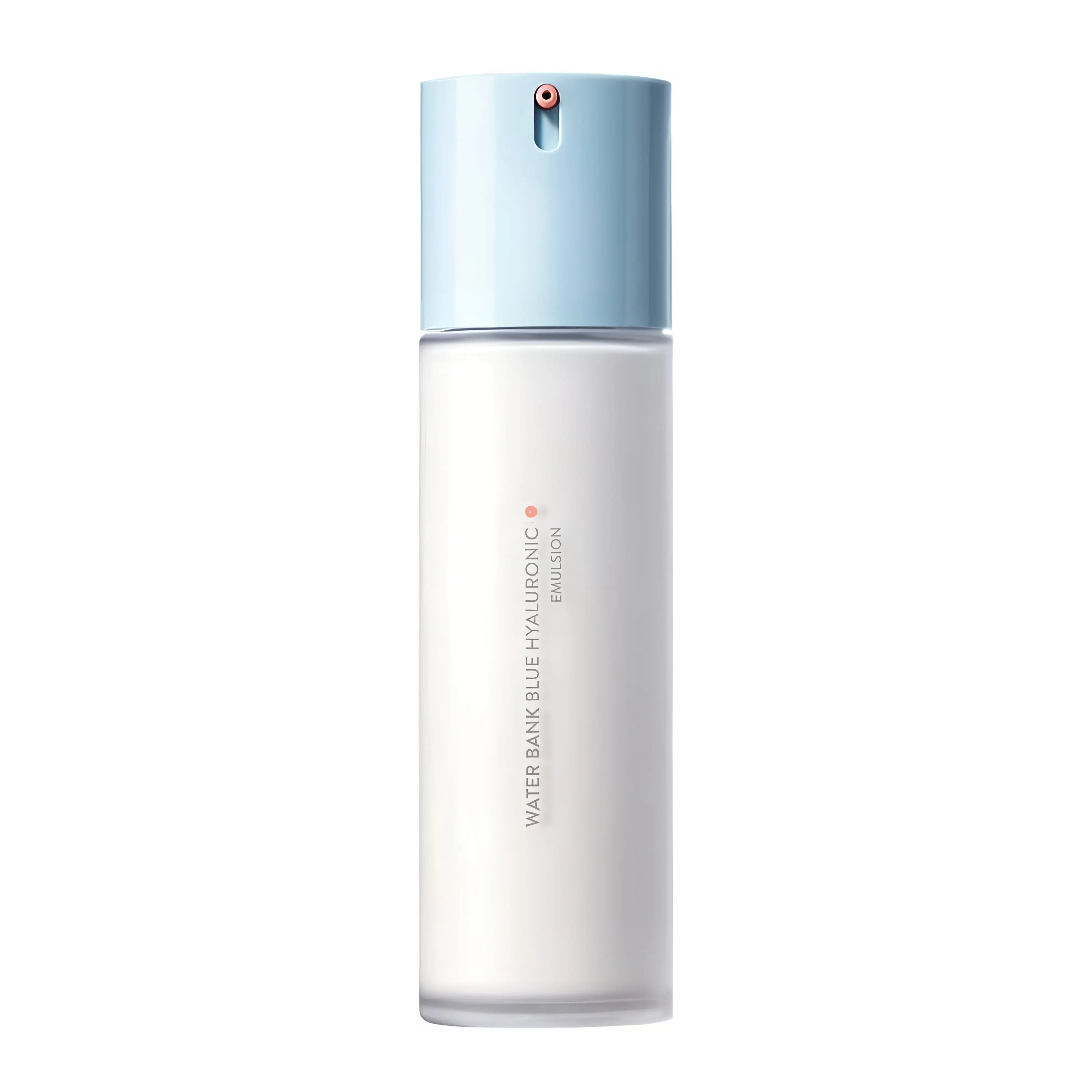 LANEIGE Water Bank Blue Hyaluronic Emulsion 120ml for normal to dry skin, nourishing emulsion with Blue Hyaluronic Acid, Panthenol, and Probiotics to repair barrier, hydrate deeply, and smooth dry texture.
