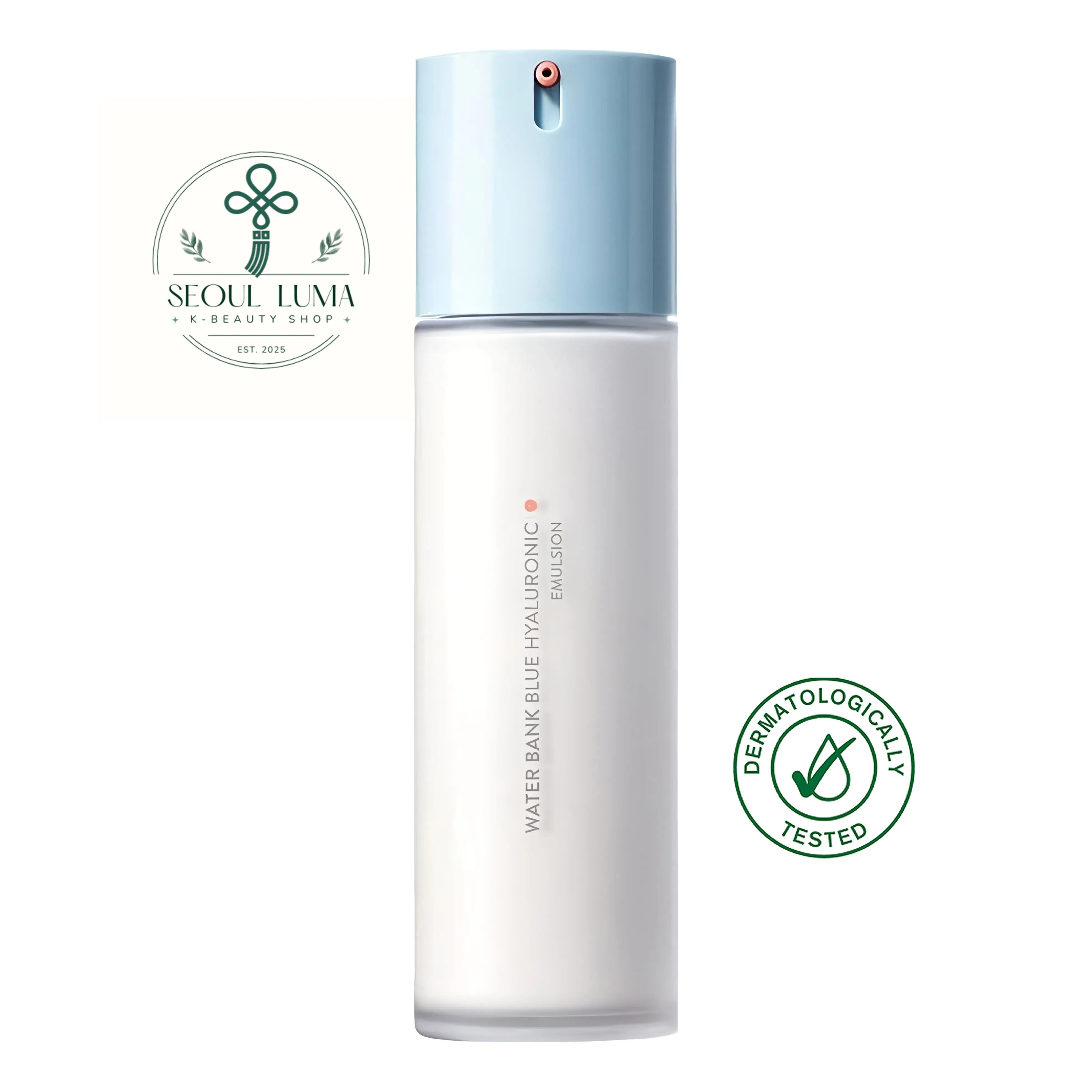 LANEIGE Water Bank Blue Hyaluronic Emulsion For Normal To Dry Skin - intensive emulsion with micro-sized Blue HA, panthenol, and probiotics for barrier repair and radiance