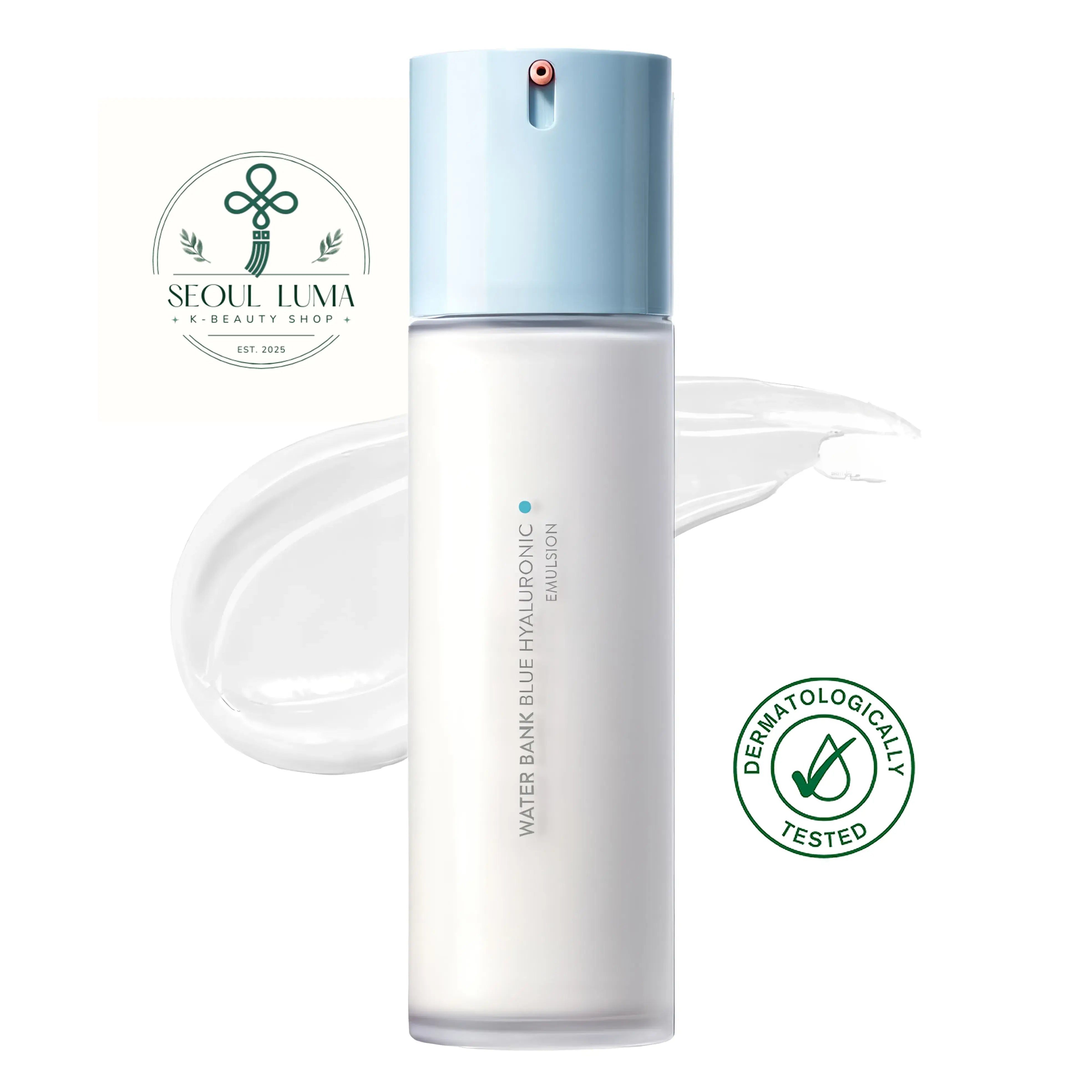 LANEIGE Water Bank Blue Hyaluronic Emulsion For Combination To Oily Skin - lightweight emulsion with micro-sized Blue HA and fermented extracts for oil-moisture balance