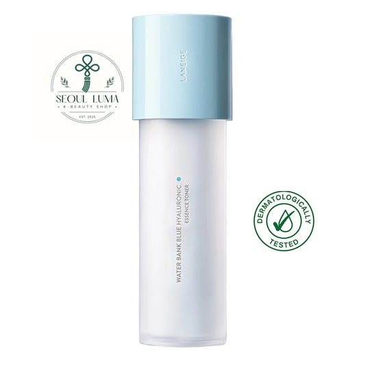 LANEIGE Water Bank Blue Hyaluronic Essence Toner For Combination to Oily Skin - hydrating toner with micro-sized Blue HA and PHA Soy-Yeast Complex for balanced, healthy skin