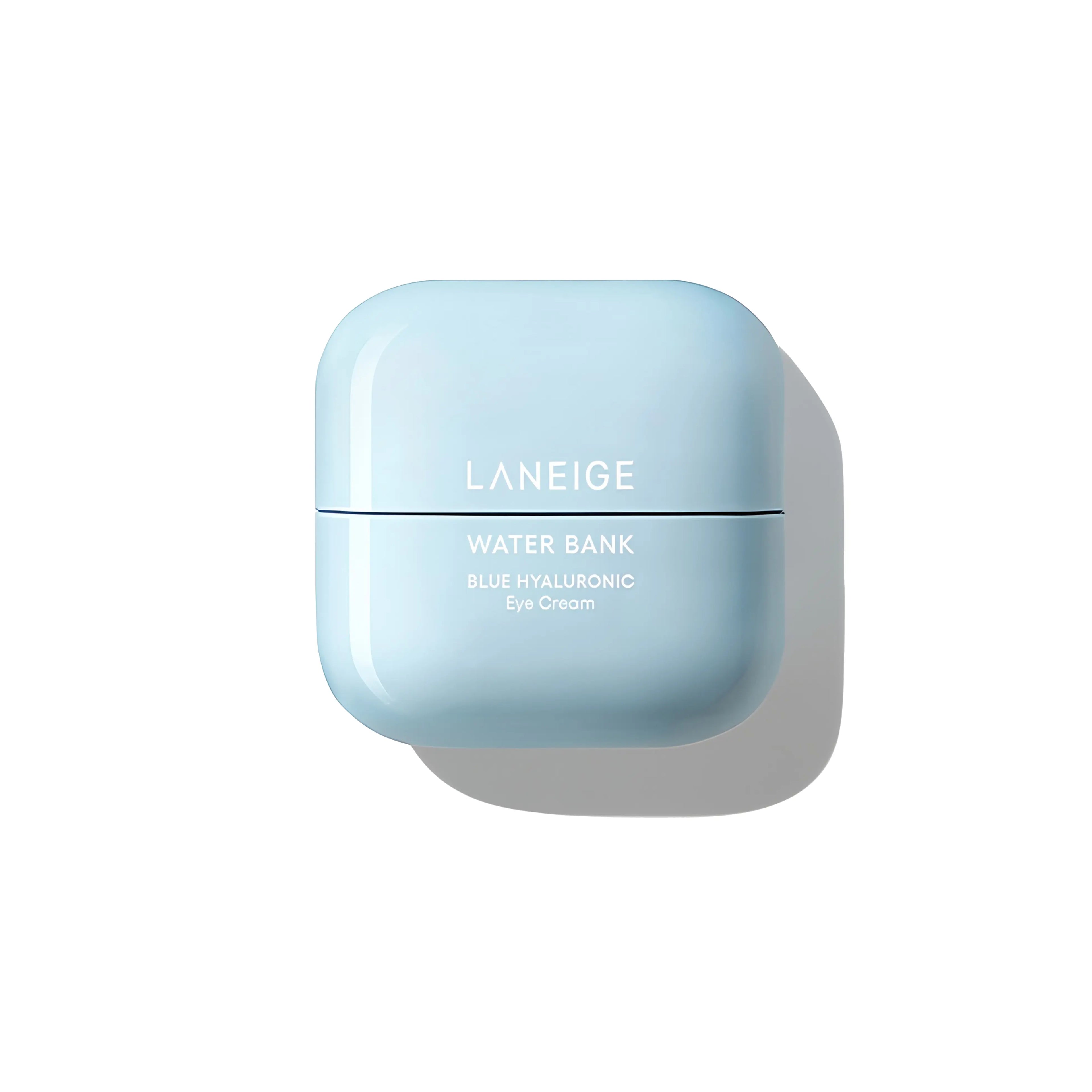 LANEIGE Water Bank Blue Hyaluronic Eye Cream 25ml, hydrating eye cream with Blue Hyaluronic Acid, Niacinamide, and Caffeine to brighten dark circles, reduce puffiness, and smooth fine lines.
