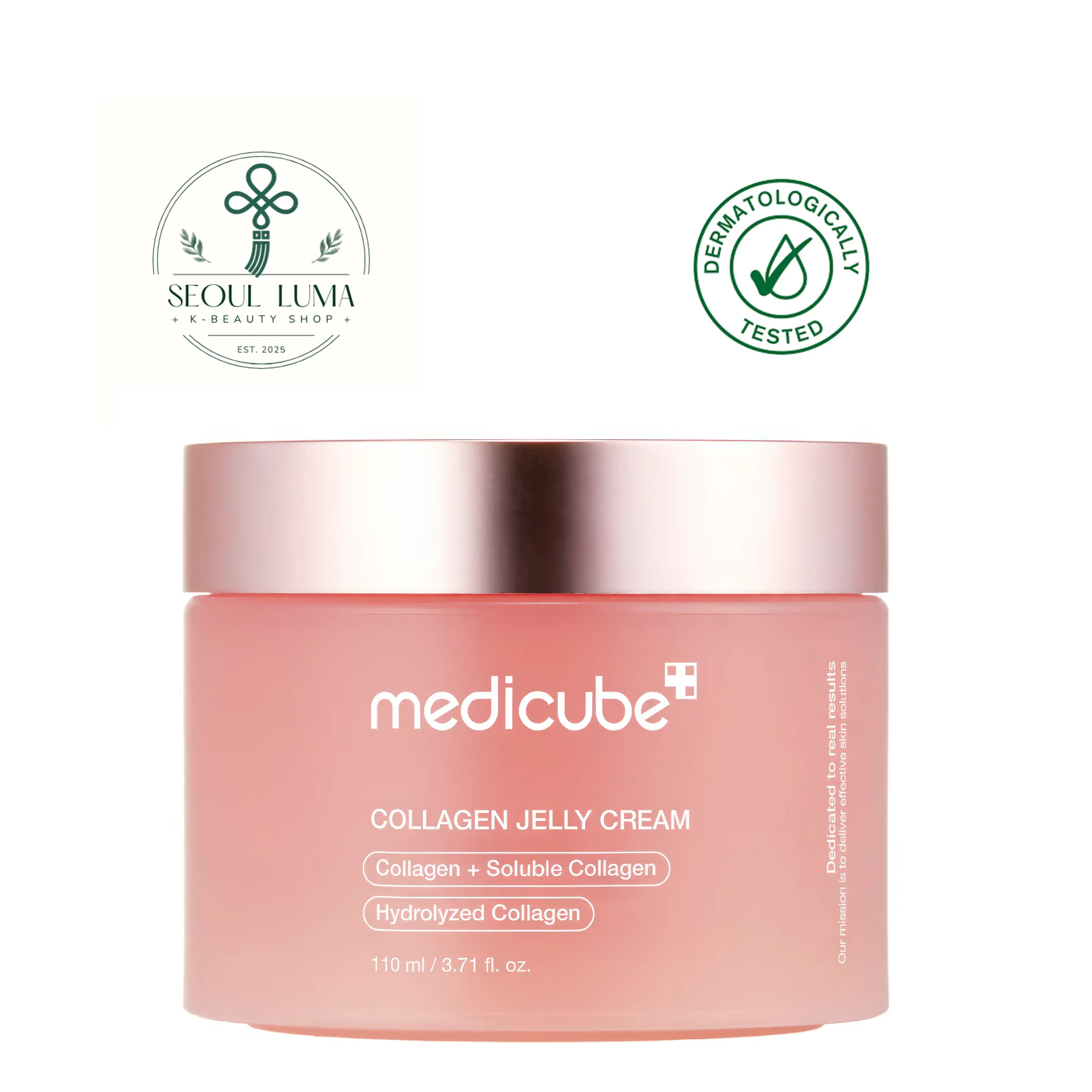 MEDICUBE Collagen Gel Cream with freeze-dried hydrolyzed collagen, niacinamide, and elastin for glass skin effect