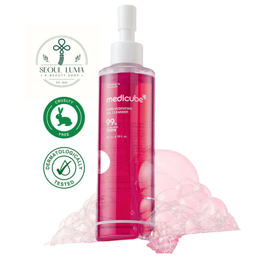 MEDICUBE PDRN Gel to Foam Cleanser with 99% pure PDRN, 5 ceramides, and hyaluronic acid for hydrating cleanse