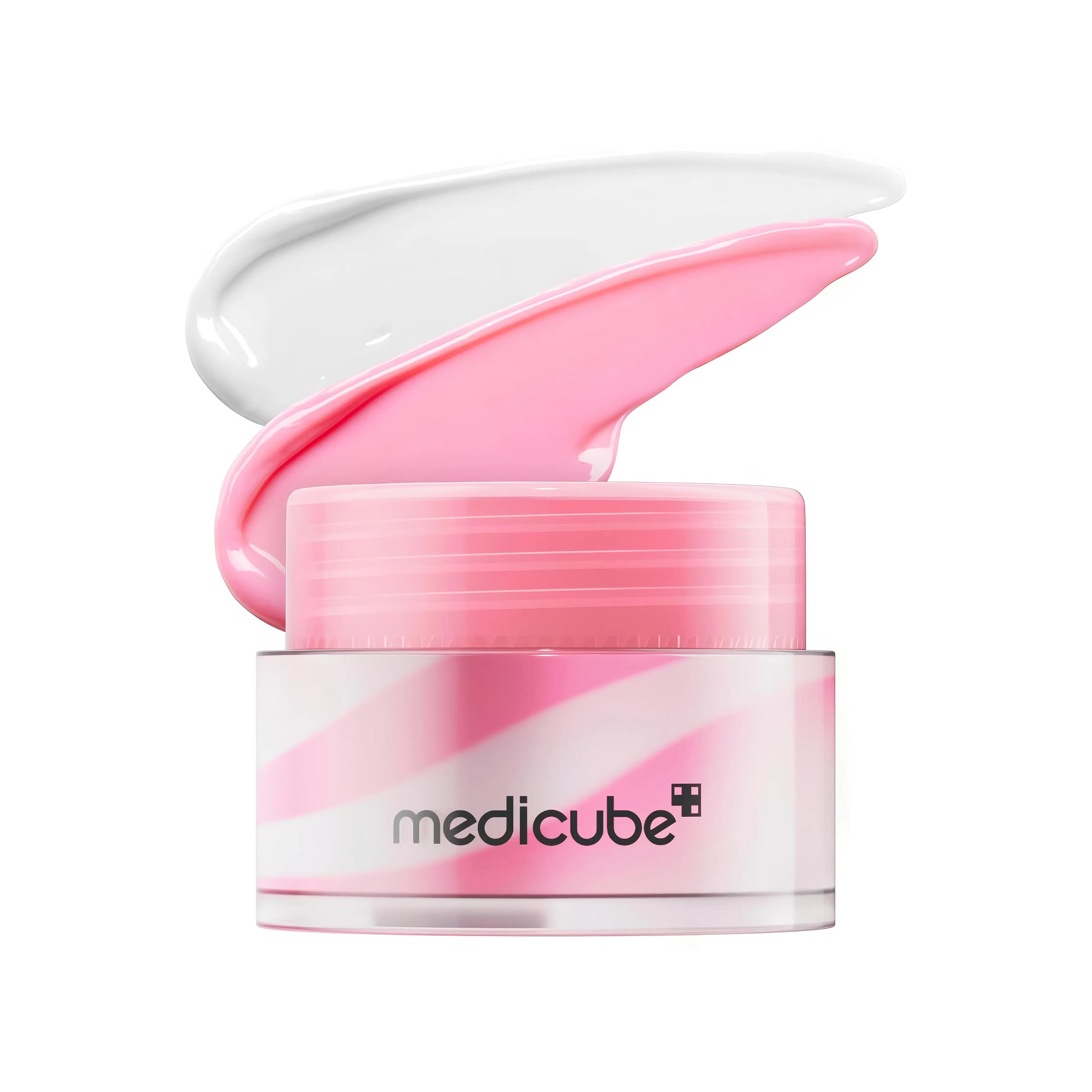 Medicube PDRN Lip Sleeping Mask (10g), overnight intensive lip treatment for dry, chapped and sensitive lips, enriched with salmon DNA PDRN, collagen, and shea butter to deeply hydrate, plump, repair lip barrier, and create a smooth, candy-like glow finish.
