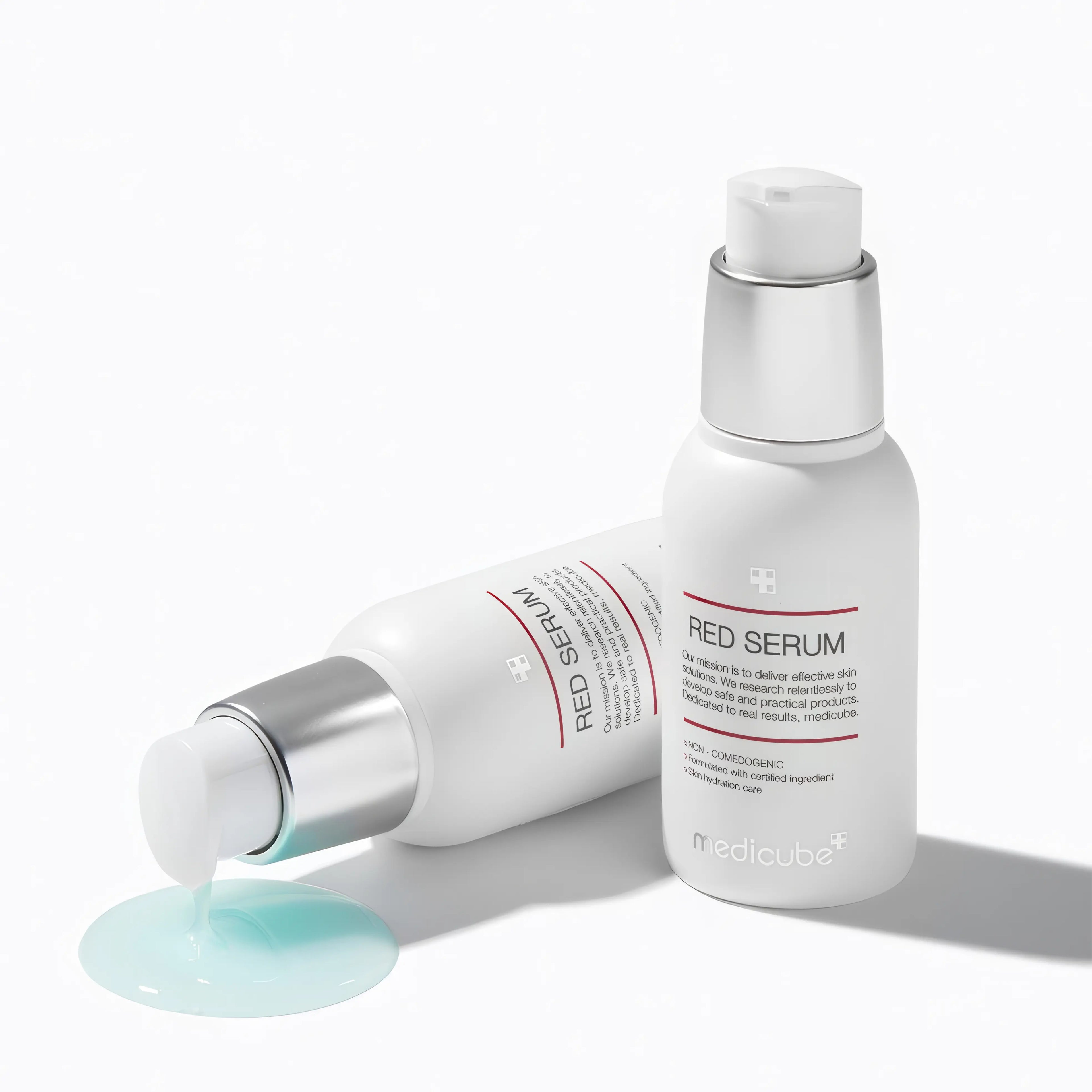 Medicube Red Trouble Serum 2.0 (30ml), targeted acne treatment serum for oily, acne-prone, and sensitive skin, combines niacinamide, salicylic acid, tea tree oil, centella asiatica, and ceramide NP to control excess sebum, reduce blemishes and redness, purify clogged pores, strengthen skin barrier, and soothe irritation for clearer, balanced complexion.
