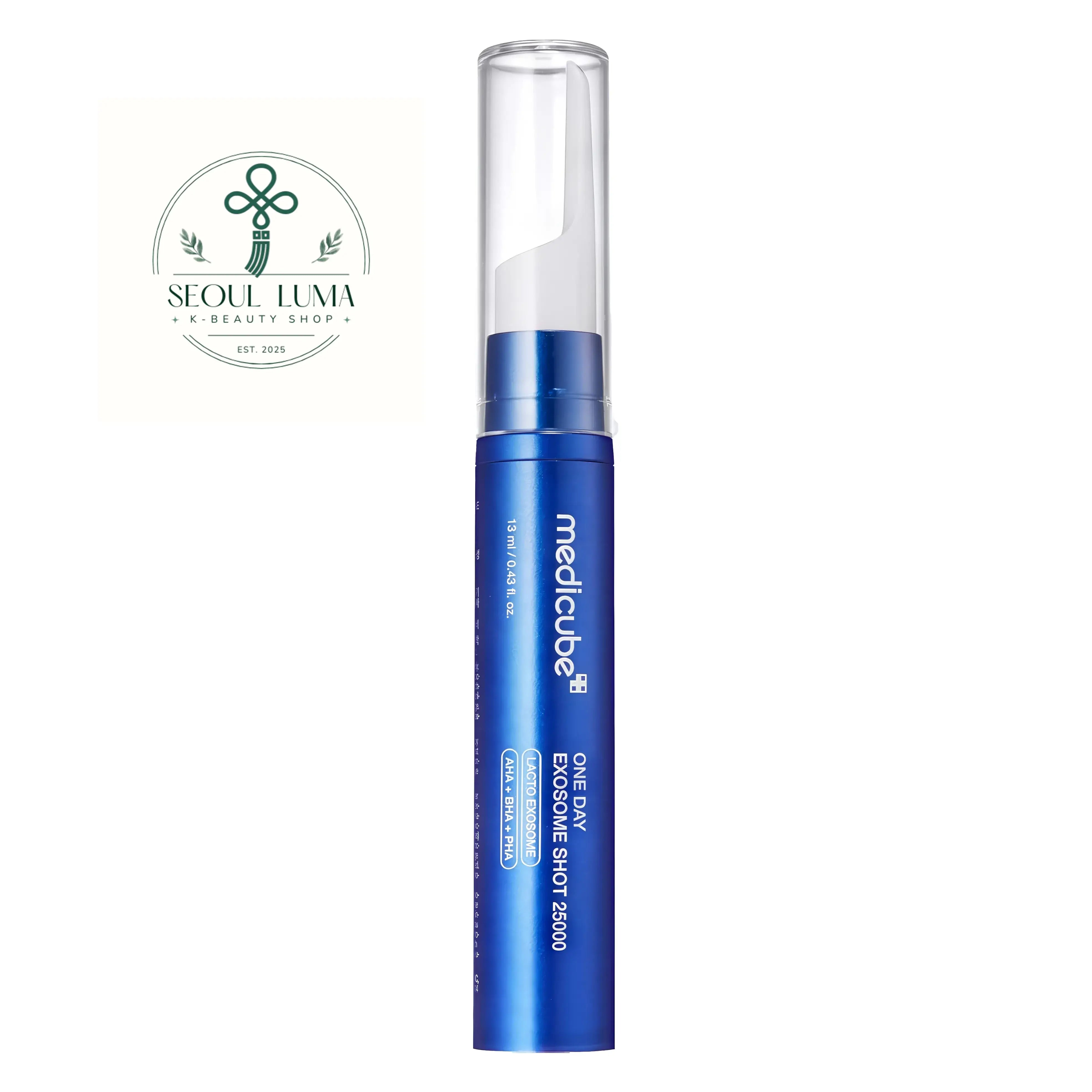 MEDICUBE Zero One-Day Exosome Shot Pore Ampoule 25000 with 25,000ppm exosomes and spicules for professional pore tightening