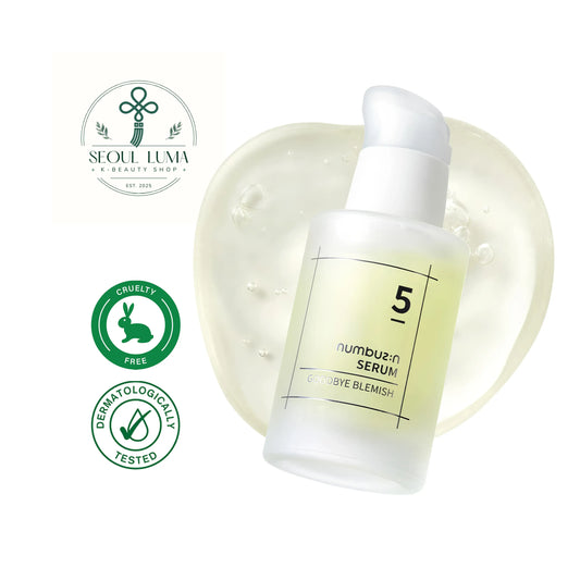 NUMBUZIN No.5 Goodbye Blemish Serum with 75% vitamin tree extract, triple vitamin C, and niacinamide for blemish and acne scar treatment