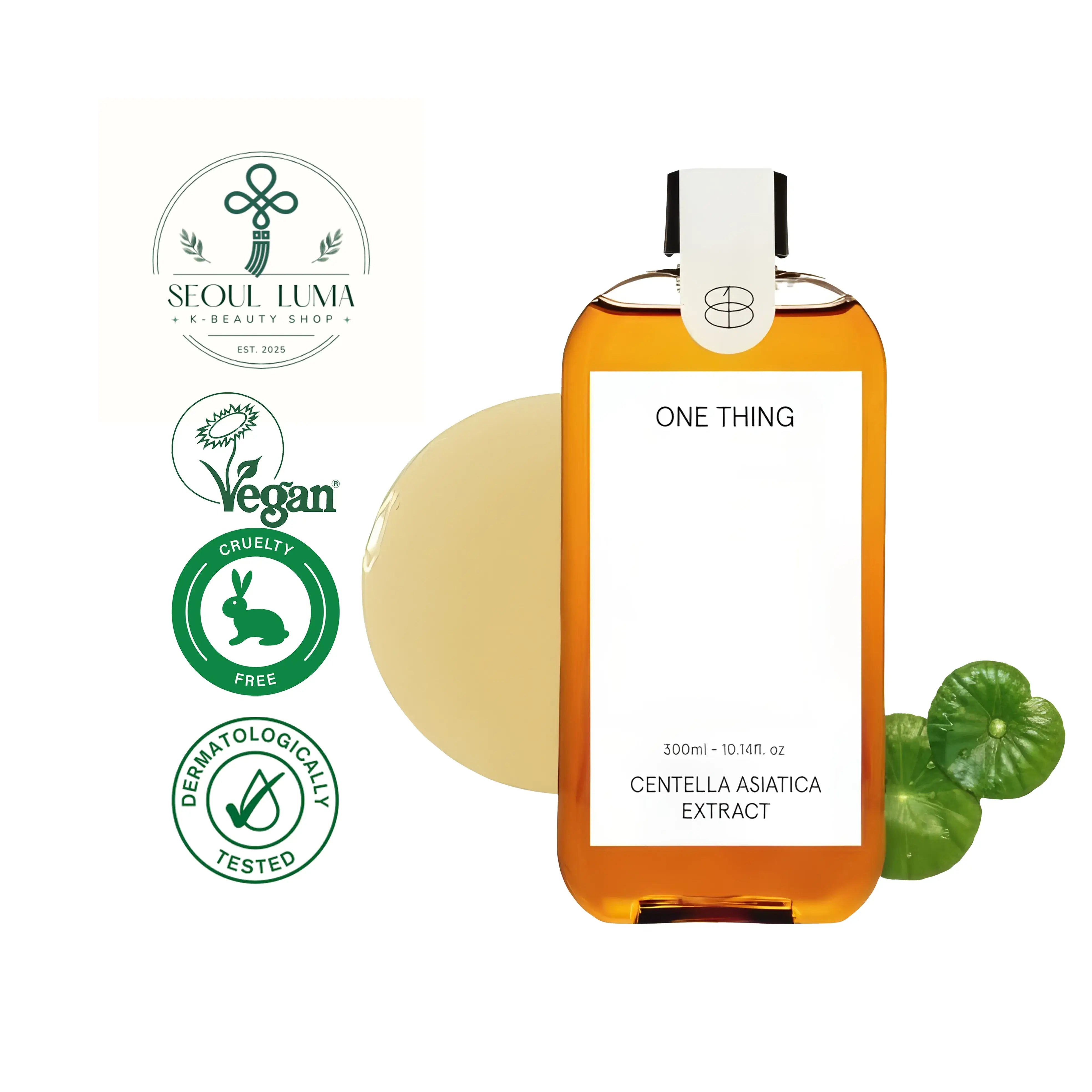ONE THING Centella Asiatica Extract Toner with 95% centella extract for sensitive skin soothing and healing