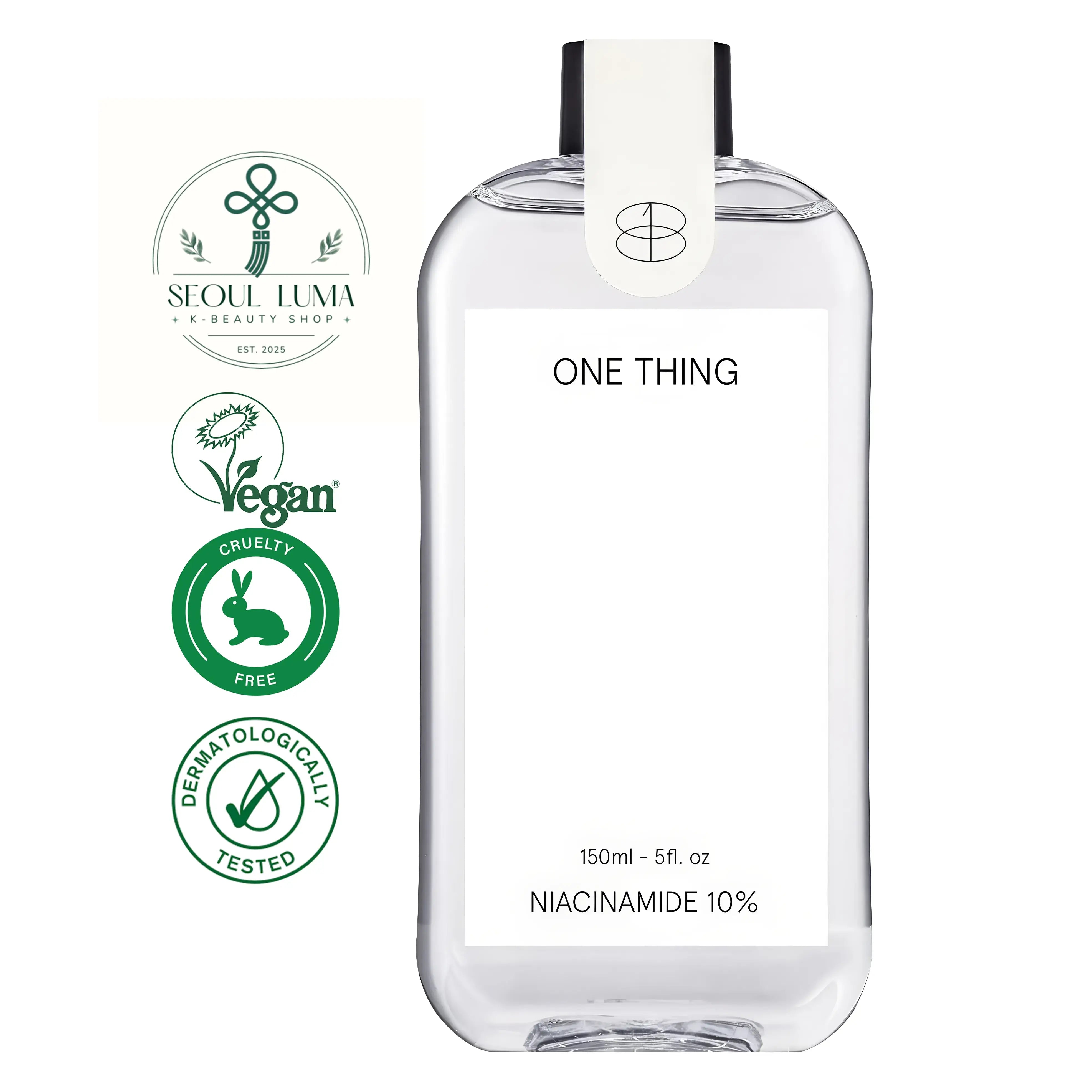 ONE THING Niacinamide 10% Toner with pure vitamin B3, sebum control, pore minimizing, and brightening benefits for all skin types