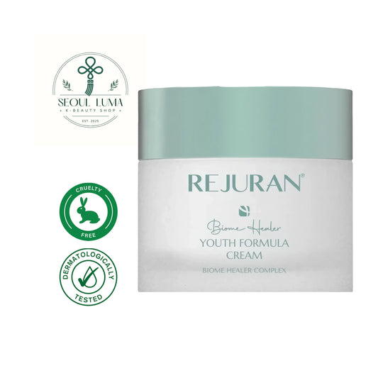 REJURAN Biome Healer Youth Formula Cream with c-PDRN and 5 probiotics complex for anti-aging microbiome care