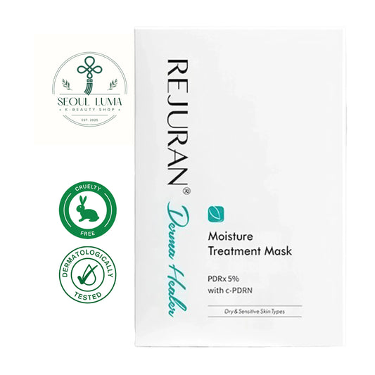 REJURAN Derma Healer Moisture Treatment Mask with barrier care system for sensitive and dry skin hydration