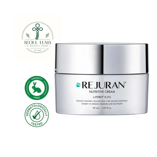 REJURAN Healer Nutritive Cream with c-PDRN marine DNA technology for deep nourishment and skin renewal