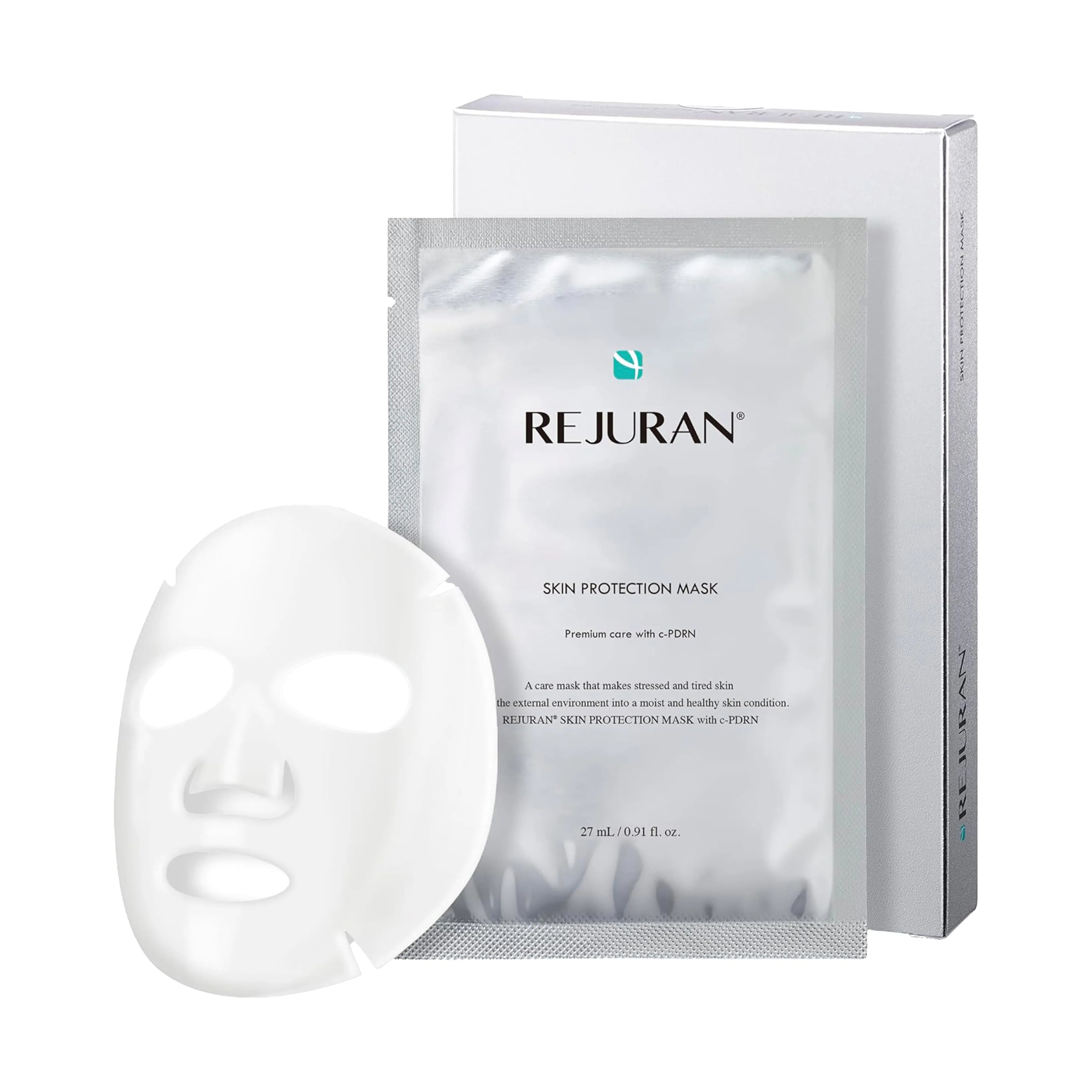 REJURAN Healer Skin Protection Mask 5 Sheets. K-beauty sheet mask for skin protection and rapid soothing