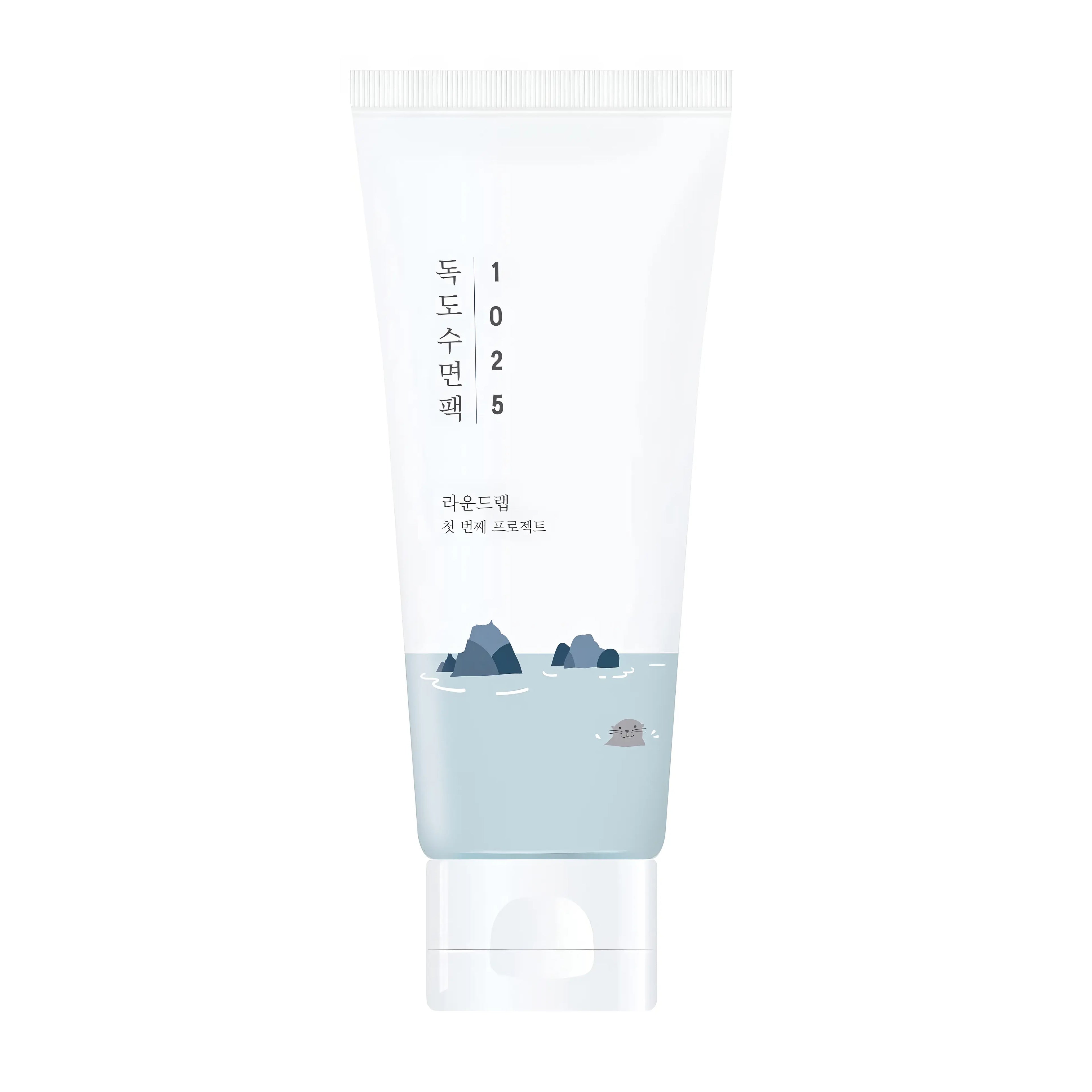 Round Lab 1025 Dokdo Sleeping Pack (100ml), overnight rejuvenating mask for tired, dry, sensitive skin with deep sea water, PHA (lactobionic acid), panthenol, glycerin, kirilowii root extract to gently exfoliate, balance oil-moisture, soothe irritation, deeply hydrate, brighten tone, and smooth texture while you sleep.
