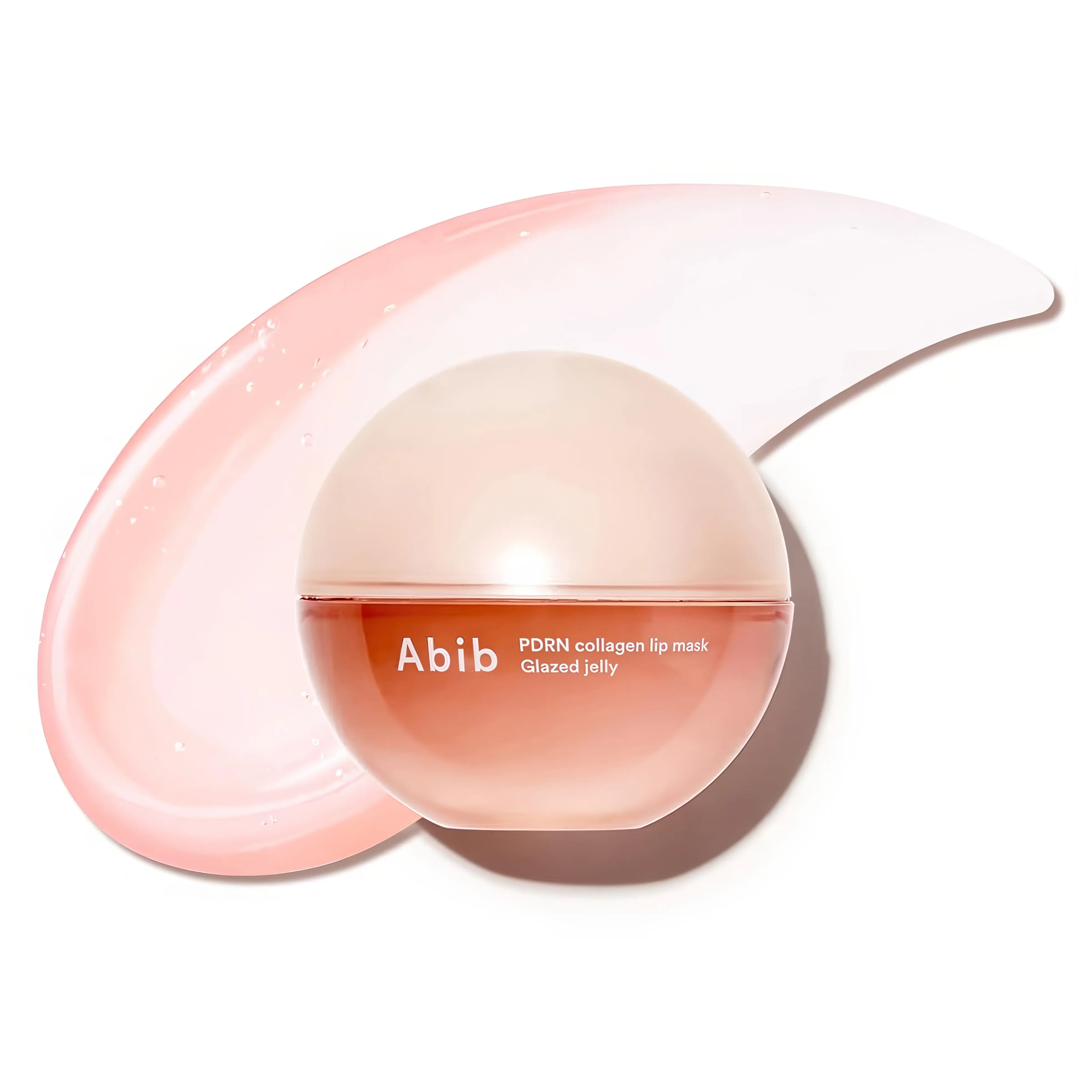 Abib PDRN Collagen Lip Mask Glazed Jelly 11g with plant-based PDRN and collagen for intensive overnight lip care, plumping dry lips, smoothing lip lines, and providing a non-sticky glazed jelly finish - Deeply moisturizing lip sleeping mask for soft volumized lips
