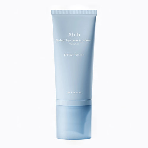 Abib Sedum Hyaluron Sun Serum Watery Tube 50ml for intense hydration and weightless daily UV protection.
