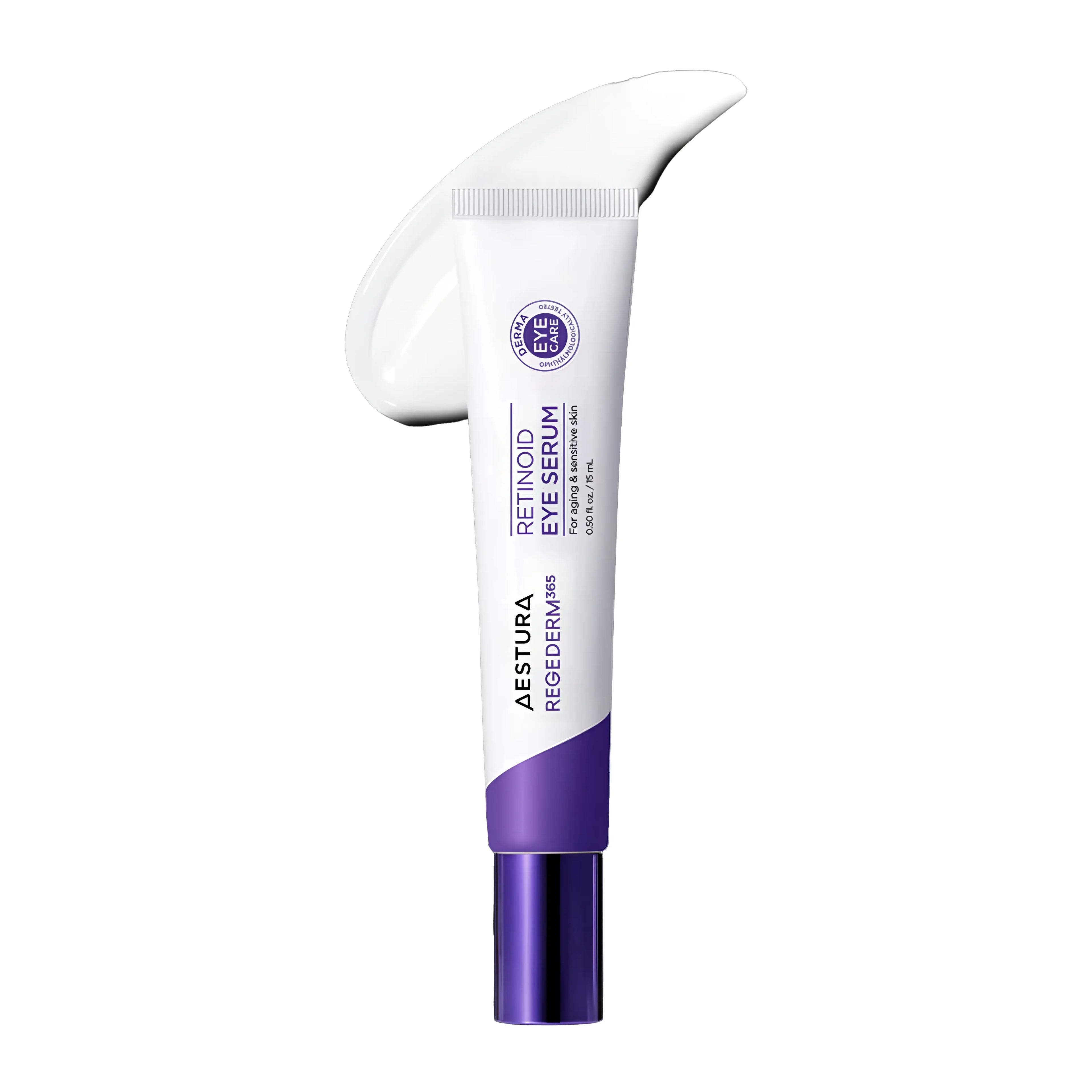 Aestura Regederm365 Retinoid Eye Serum 15ml low-irritation retinoid eye serum for sensitive skin with HPR (Hydroxypinacolone Retinoate) and Derma Tightening Capsules for reducing fine lines, improving elasticity, and brightening dark circles - Gentle Korean anti-aging eye care
