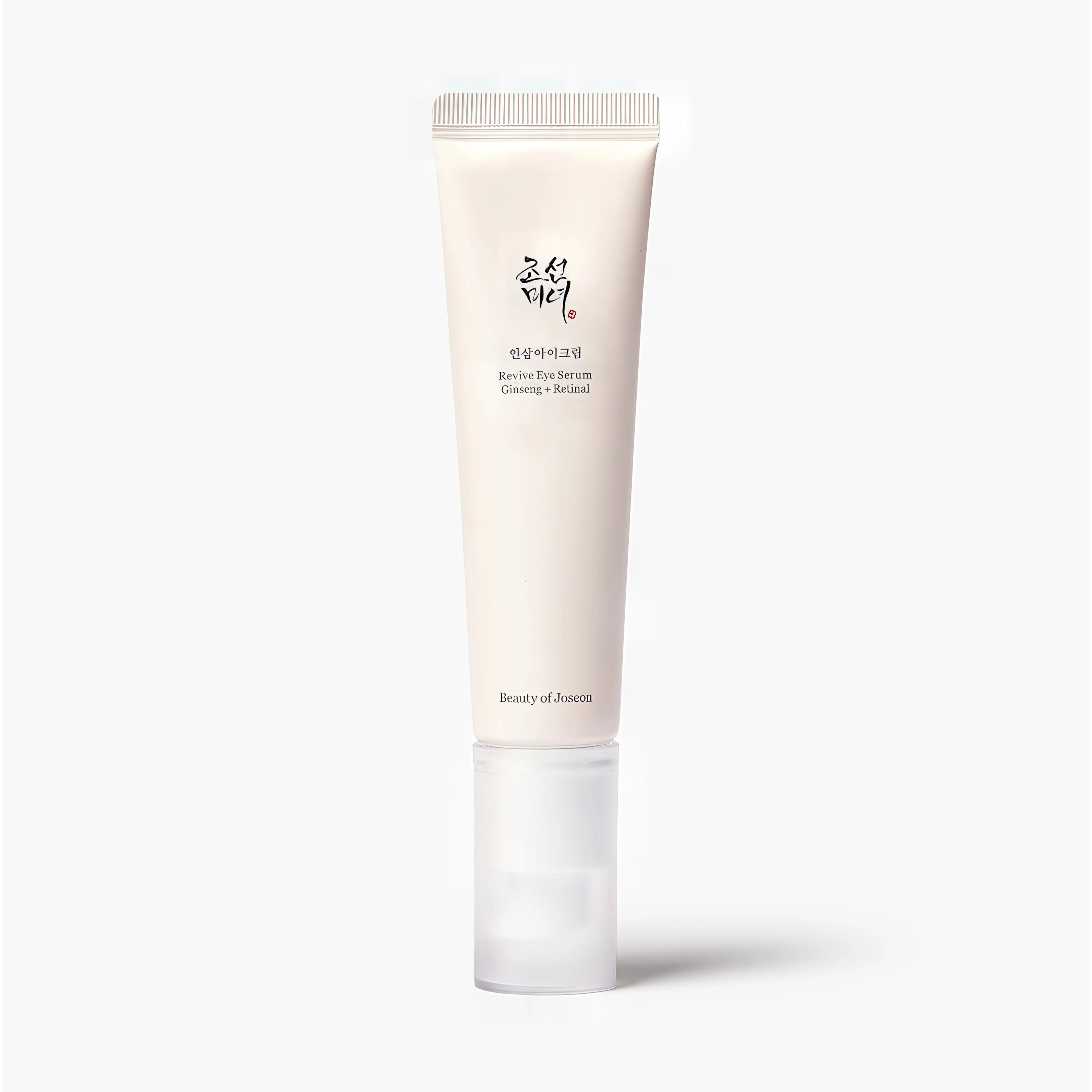 Beauty of Joseon Revive Eye Serum Ginseng + Retinal 30ml with 10% Ginseng Root Extract and 2% Retinal Liposome for stimulating collagen, visibly reducing wrinkles and fine lines, and firming the delicate eye area - Creamy anti-aging eye serum with a silky, non-sticky finish
