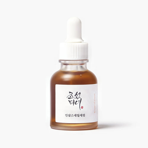 Beauty of Joseon Revive Serum : Ginseng + Snail Mucin 30ml dropper bottle for cell regeneration and Korean wrinkle repair care.