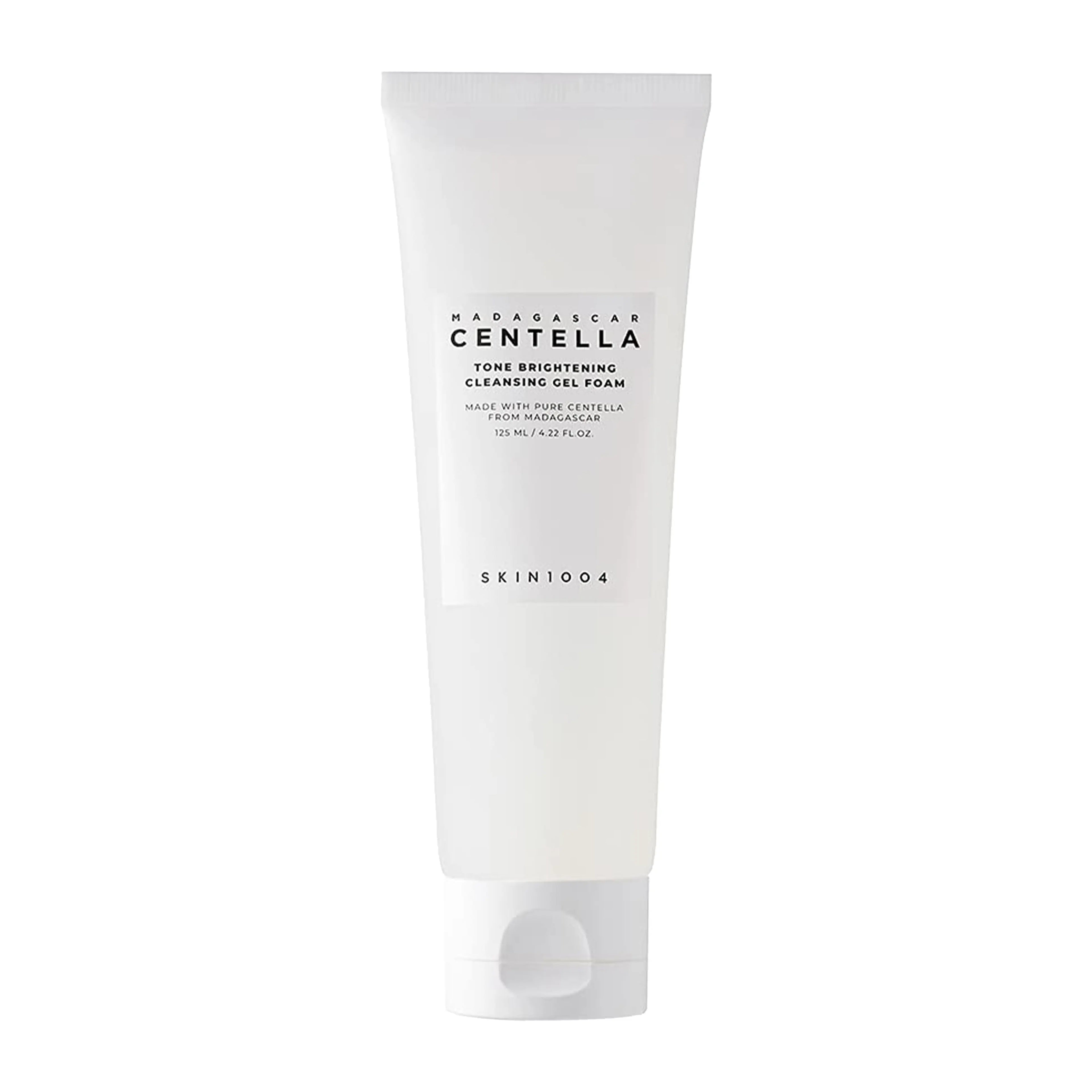 SKIN1004 Madagascar Centella Tone Brightening Cleansing Gel Foam 125ml. K-beauty brightening cleanser with MadeWhite and Centella