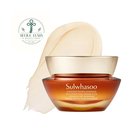 Sulwhasoo Concentrated Ginseng Rejuvenating Cream Rich 10ml 3pcs Set - Anti-Aging Moisturizer for Dry Skin 