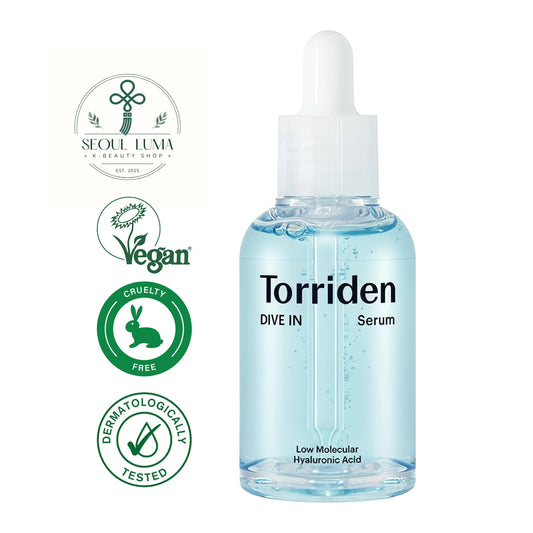 TORRIDEN DIVE-IN Low Molecular Hyaluronic Serum with 5D complex, panthenol, and malachite extract for intensive hydration